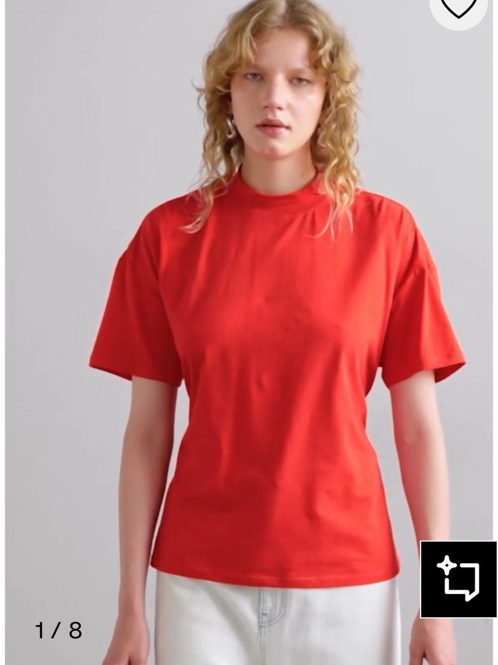 PROENZA SCHOULER WHITE LABEL
MIRA - BASIC T-SHIRT - POPPY